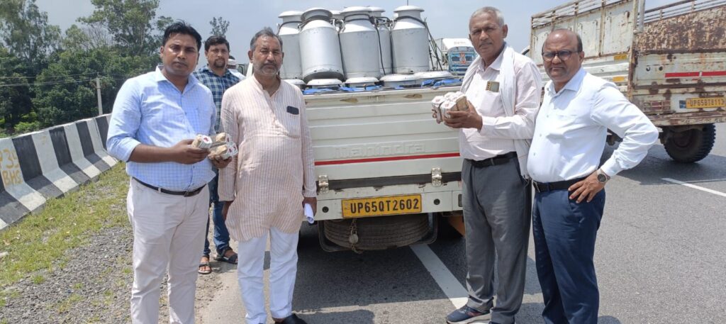 खाद्य सुरक्षा विभाग की बड़ी कार्रवाई: मिलावटी दूध व क्रीम जब्त, मौके पर रसायन नष्ट