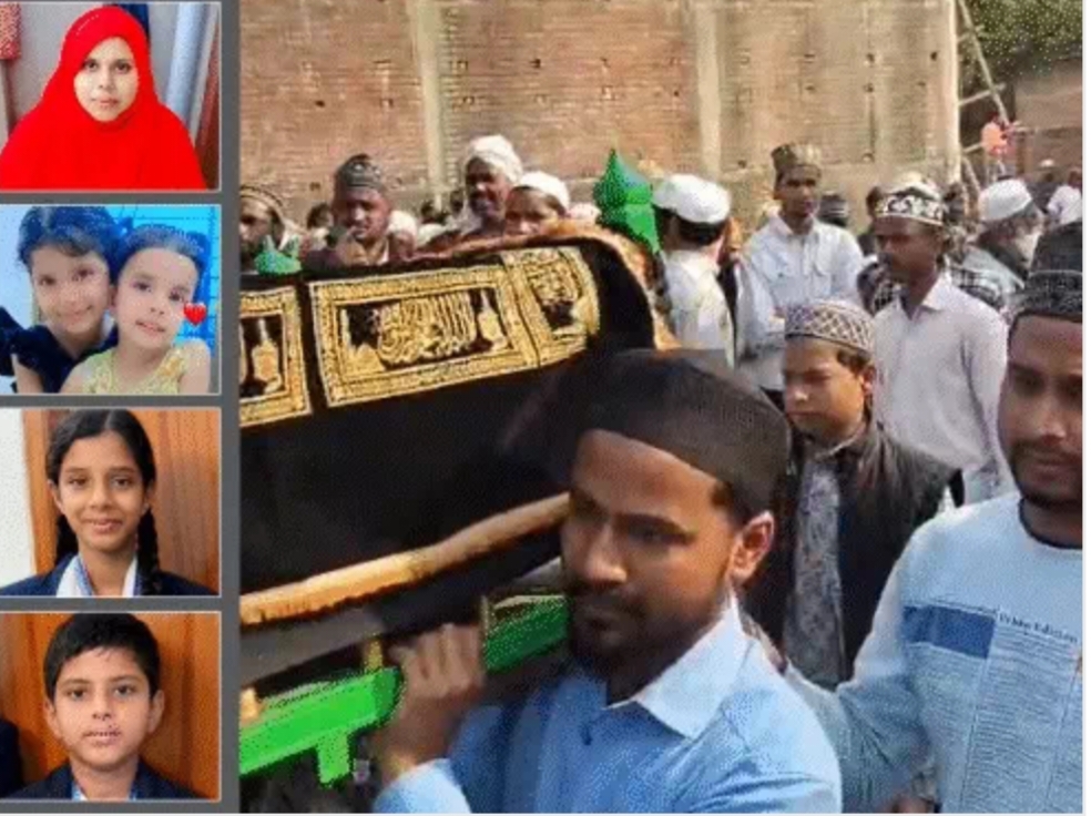 एक्सप्रेस-वे पर आग का तांडव : यूपी पुलिस कांस्टेबल की पत्नी और चार बच्चों की जलकर मौत, गांव में मातम